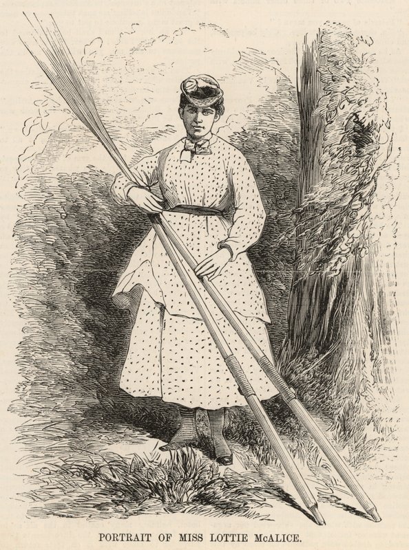 Portrait de Mlle Lottie McAlice - English School