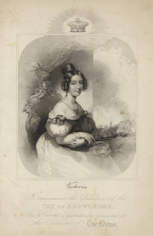 Portrait de la reine Victoria - English School