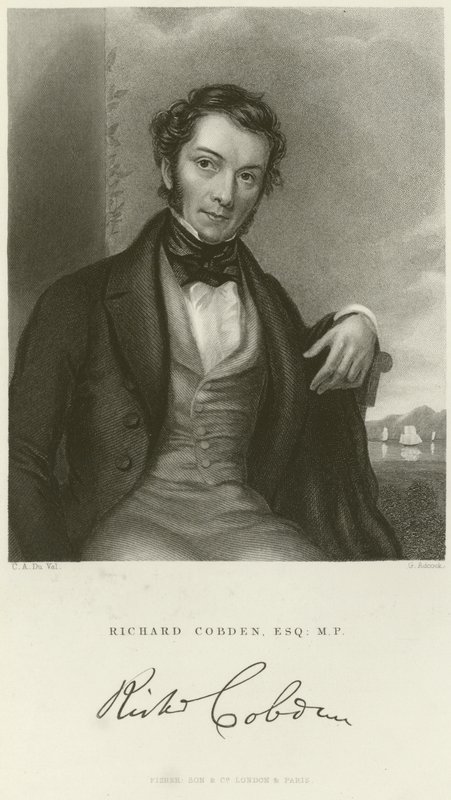 Portrait de Richard Cobden - English School