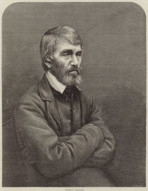 Portrait de Thomas Carlyle - English School
