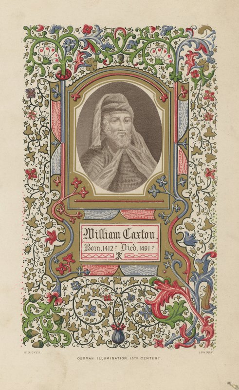 Portrait de William Caxton - English School