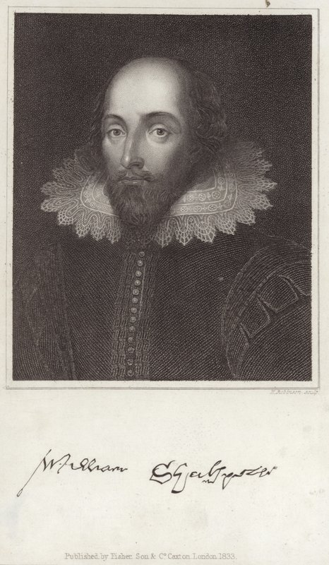 Portrait de William Shakespeare - English School