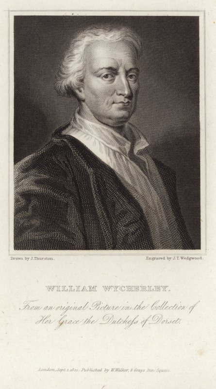Portrait de William Wycherley - English School