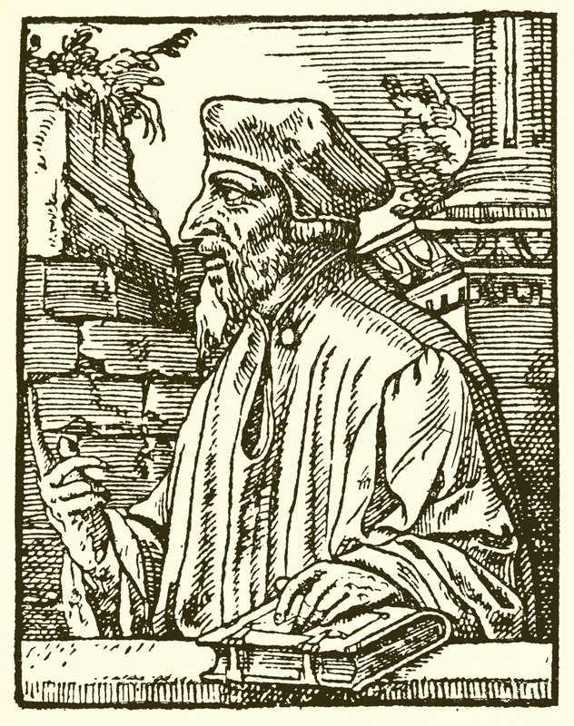Portrait de Wycliffe - English School