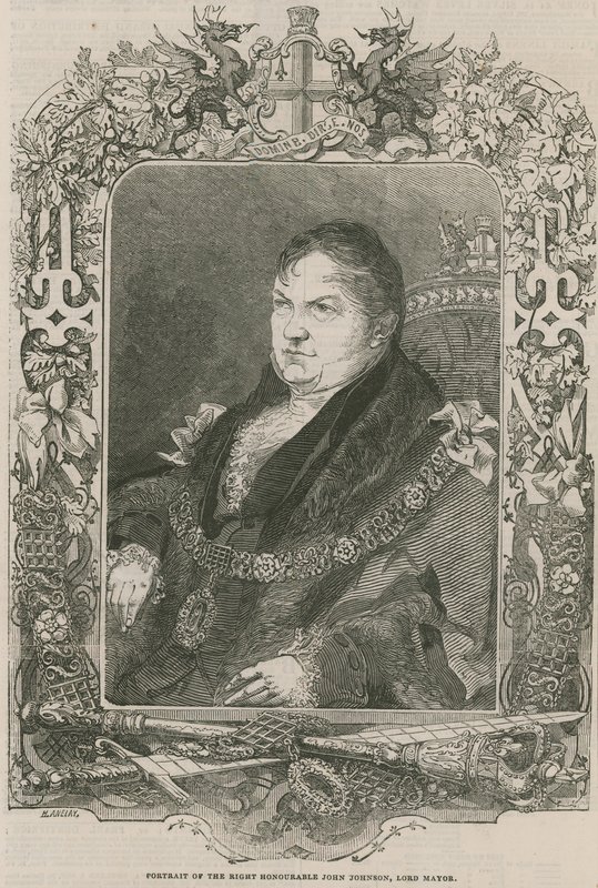 Portrait du Très Honorable John Johnson, Lord Maire - English School