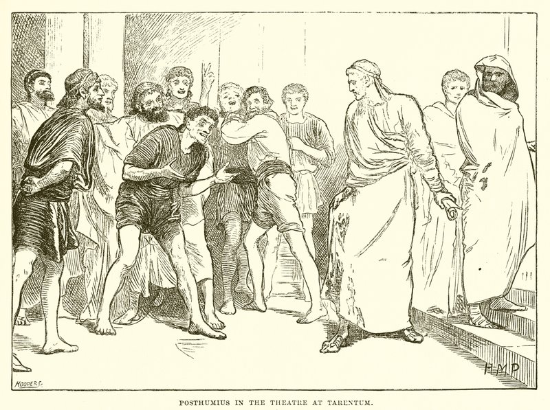 Posthumius dans le théâtre de Tarente - English School