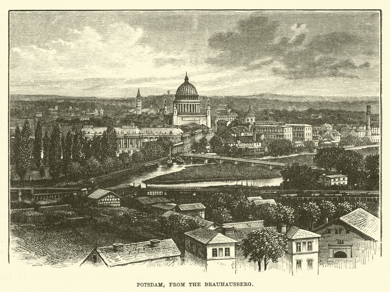 Potsdam, depuis le Brauhausberg - English School