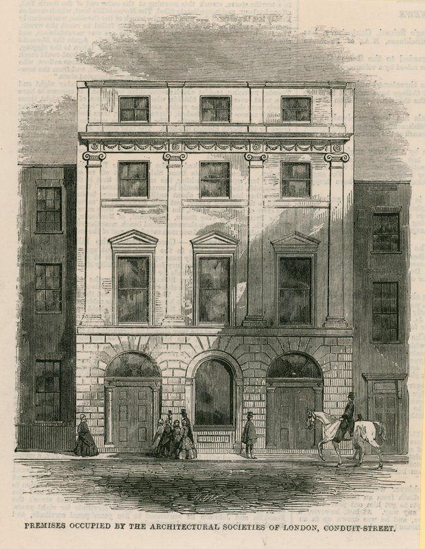 Locaux occupés par les Sociétés Architecturales de Londres, Conduit Street, Londres - English School