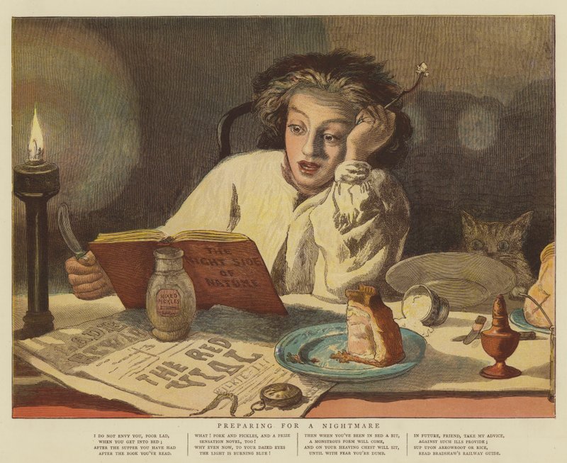 Préparation pour un cauchemar (chromolitho) - English School