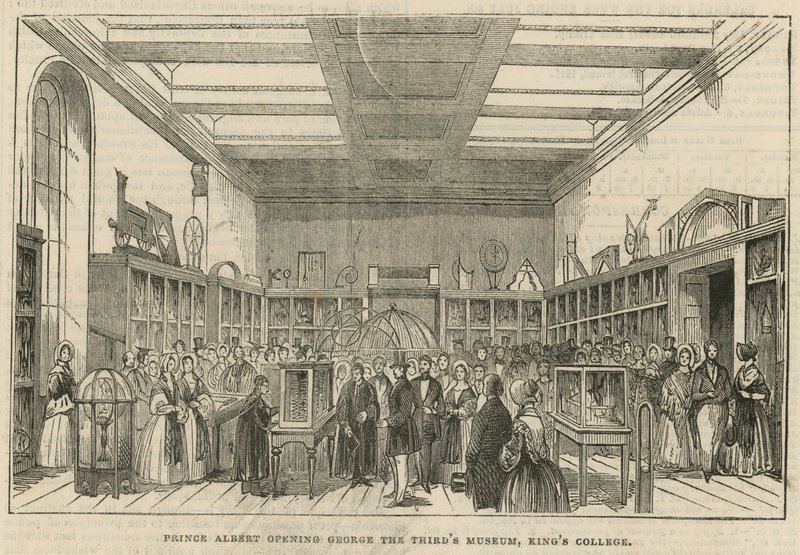 Le prince Albert inaugurant le musée de George III, King