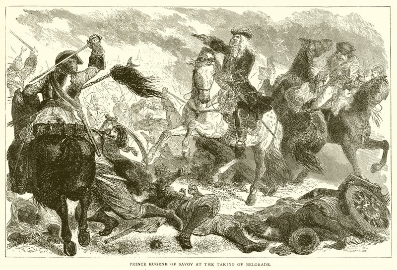 Prince Eugène de Savoie à la prise de Belgrade - English School