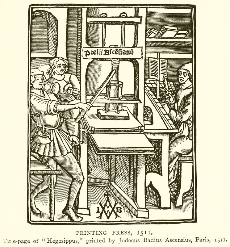 Presse à imprimer, 1511 - English School