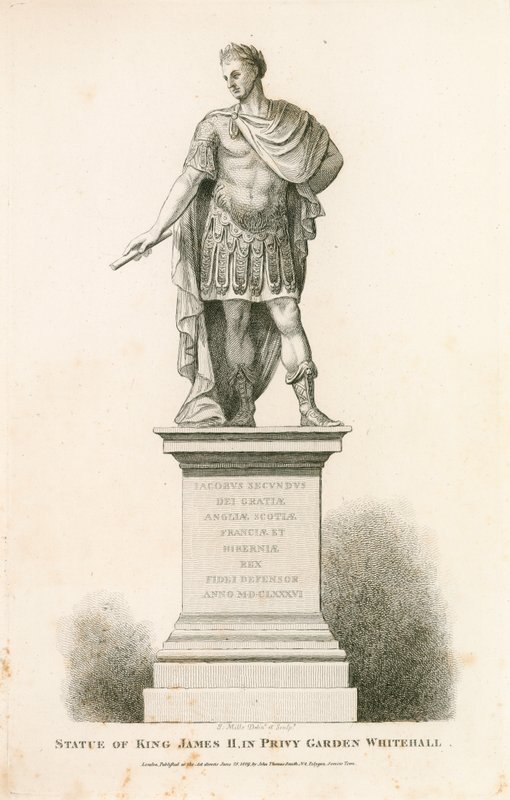Jardin Privé de Westminster, Statue du roi Jacques II - English School