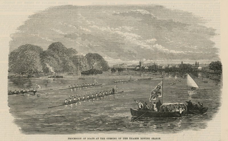 Procession de bateaux à l