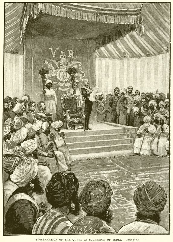 Proclamation de la Reine comme souveraine de l
