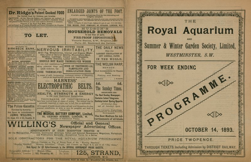 Programme des événements à l