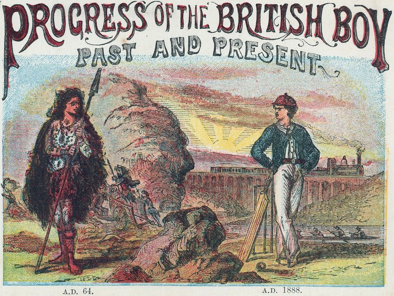 Progrès du garçon britannique - English School