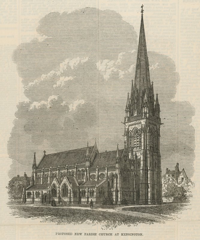 Nouvelle église paroissiale proposée à Kensington - English School