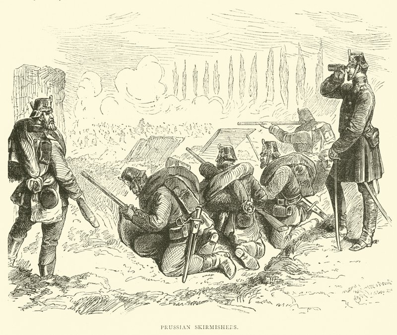Tirailleurs prussiens, février 1871 - English School