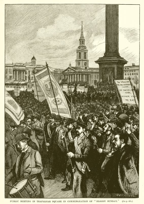 Réunion Publique à Trafalgar Square en Commémoration du Dimanche Sanglant - English School