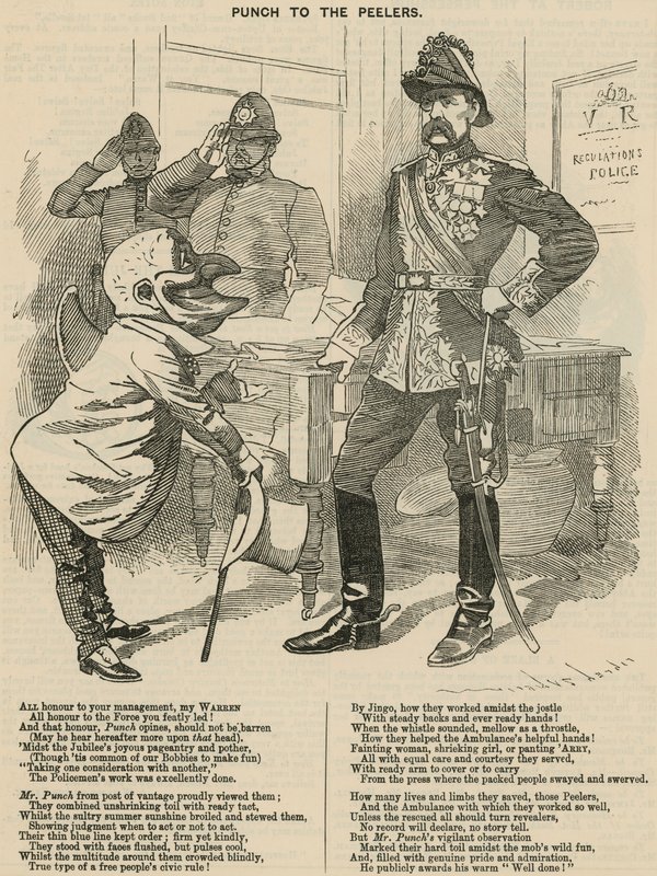 Punch aux policiers - English School