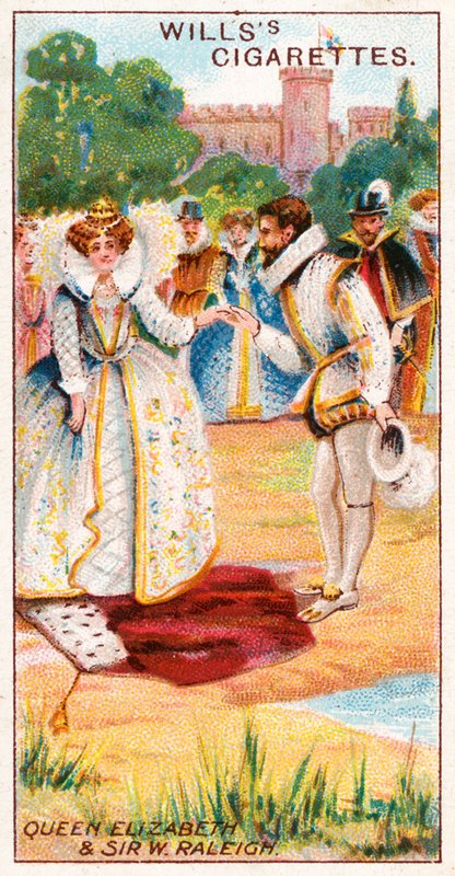 Reine Elizabeth et Sir Walter Raleigh - English School
