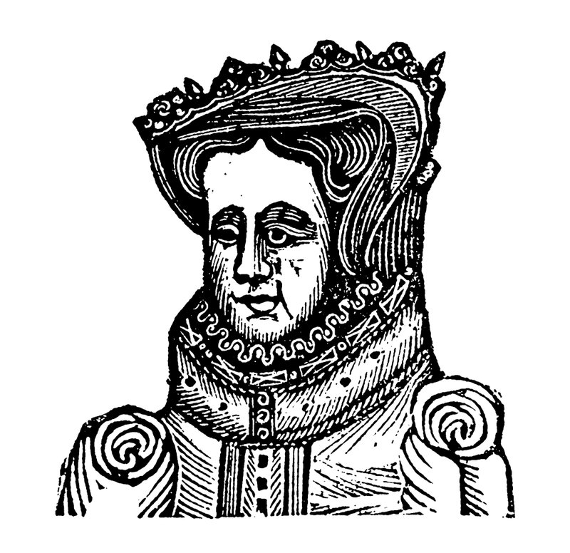 Reine Marie I (gravure sur bois) - English School