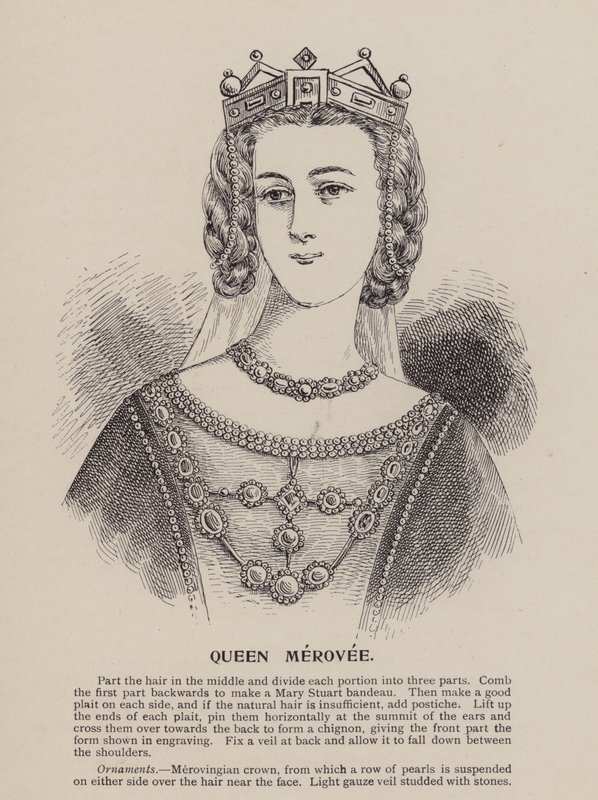 Reine Mérovée (gravure) - English School