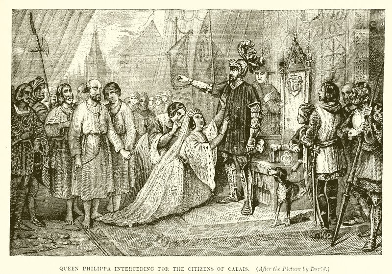 La reine Philippa intercédant pour les citoyens de Calais - English School