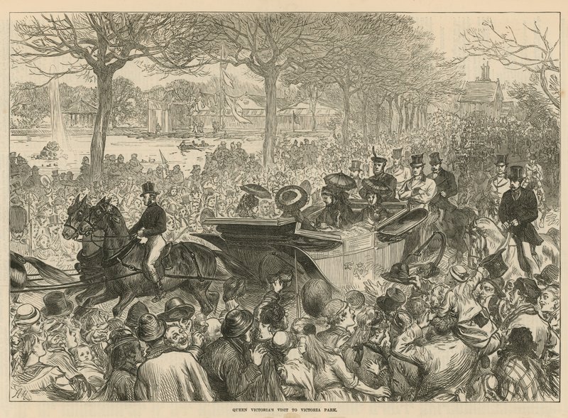 La visite de la reine Victoria au Victoria Park - English School