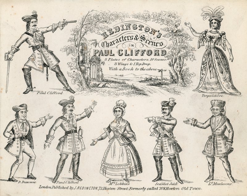 Personnages et Scènes de Redington dans Paul Clifford - English School