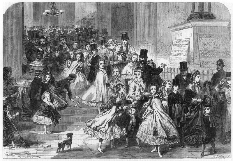 Retour de la représentation diurne de la pantomime - English School