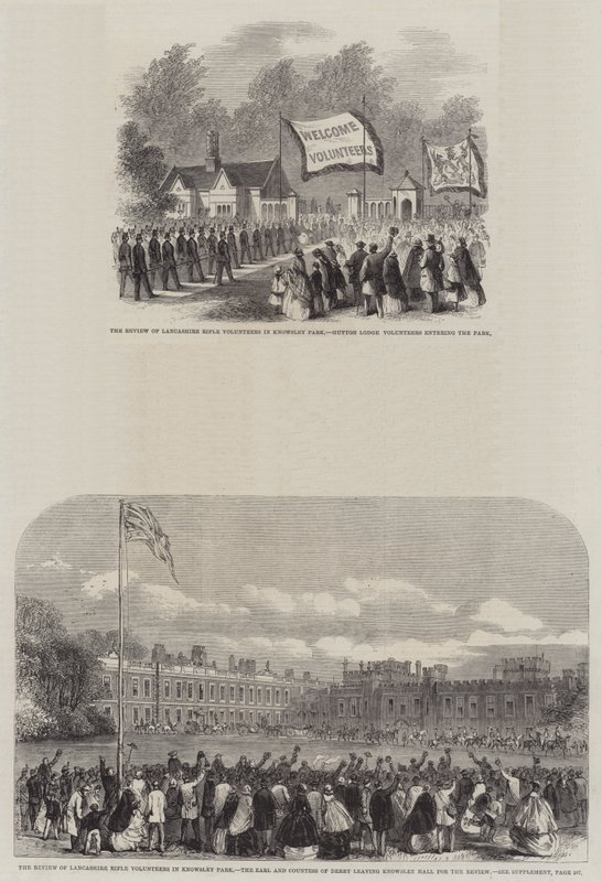 Revue des volontaires du Lancashire à Knowsley Park - English School
