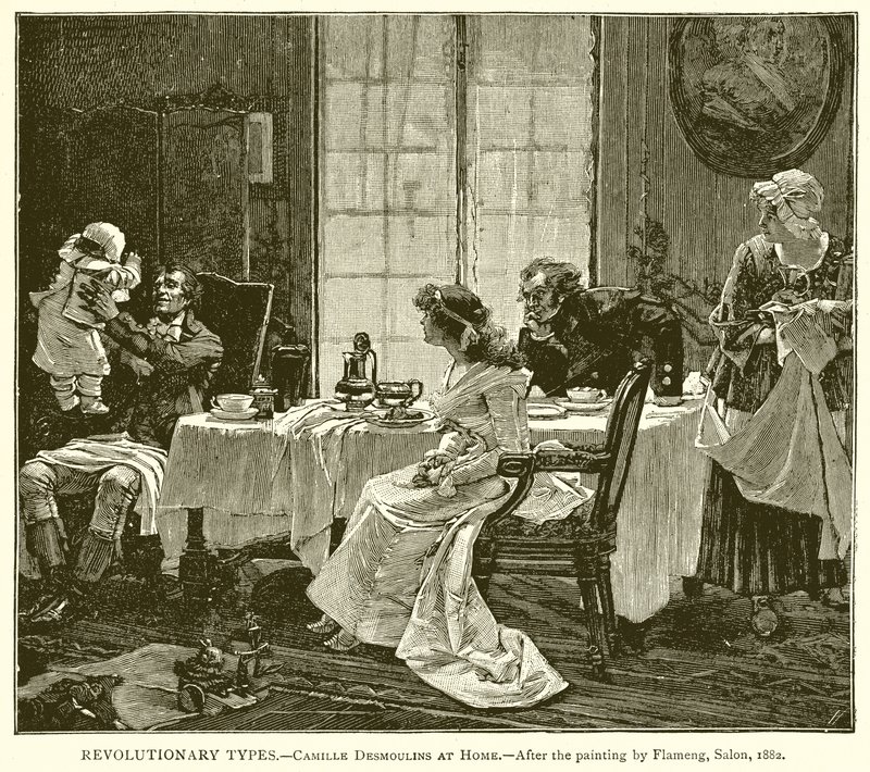 Types révolutionnaires.--Camille Desmoulins chez lui - English School
