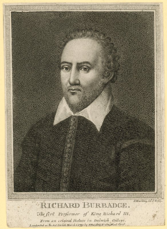 Richard Burbadge, le premier interprète de Richard III - English School