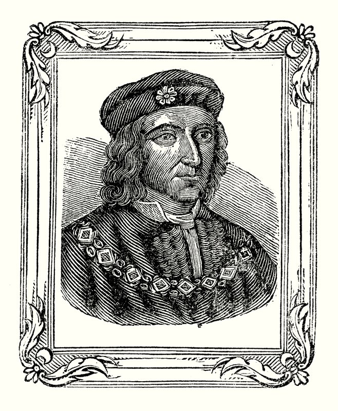 Richard III est né en 1450, couronné en 1483, tué en 1485 - English School