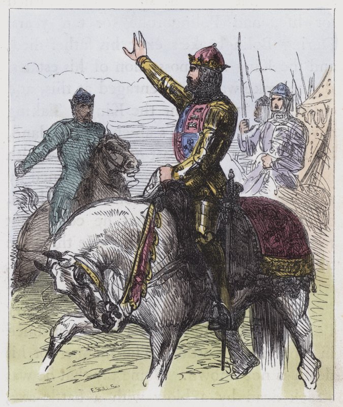 Richard II, arrêtant le combat - English School