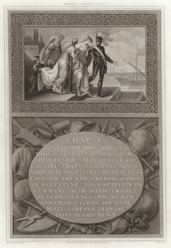 Richard Ier quittant Chypre - English School