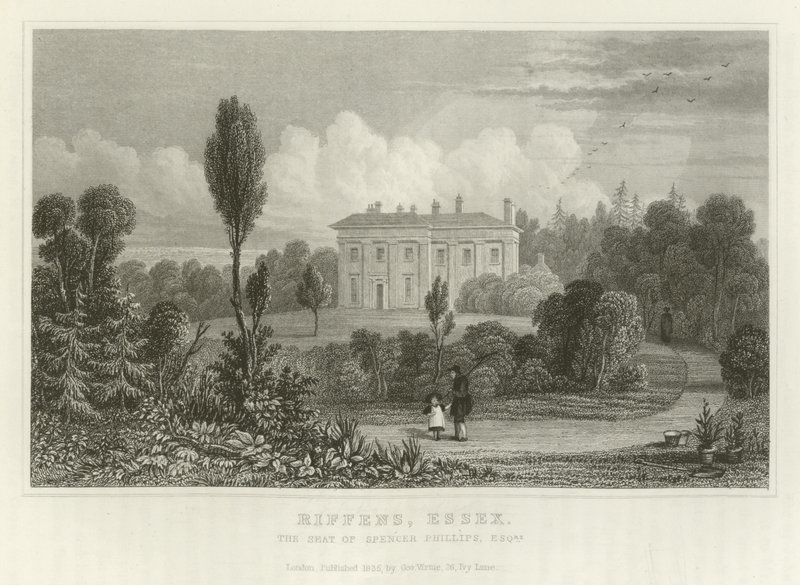 Riffens, Essex, la résidence de Spencer Phillips, Esquire - English School