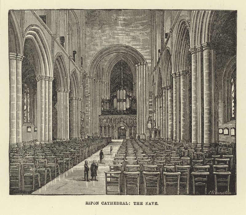Cathédrale de Ripon, la nef - English School
