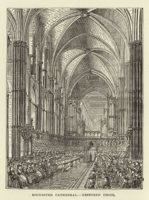Cathédrale de Rochester, chœur restauré - English School