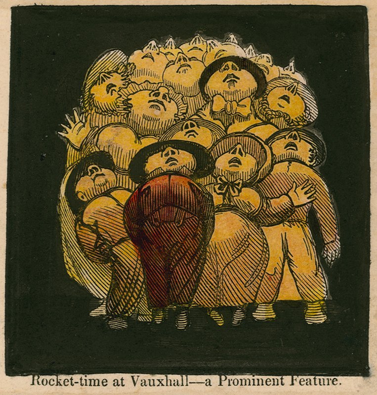 Heure de la fusée aux jardins de Vauxhall, Londres - English School