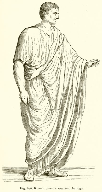 Sénateur romain portant la toge - English School