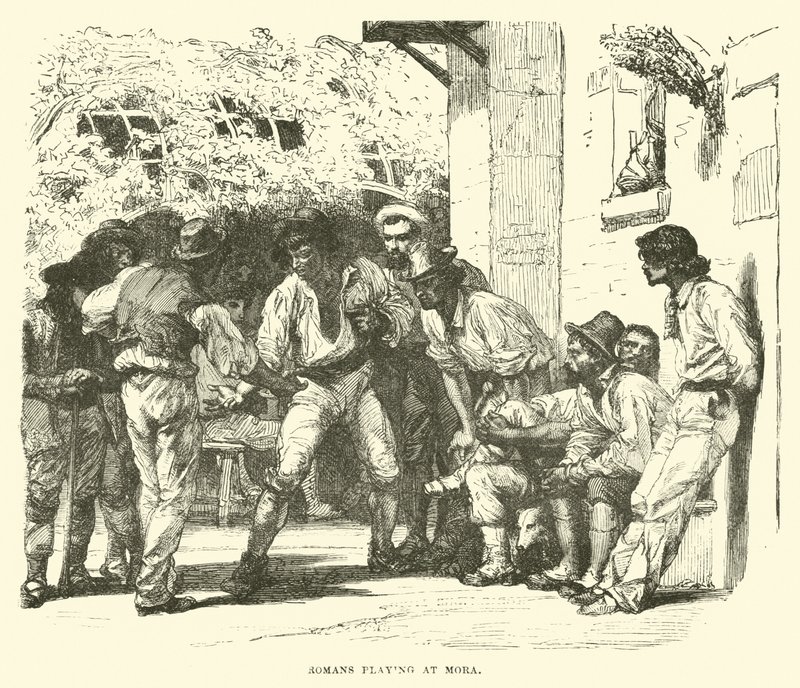 Romains jouant à Mora - English School