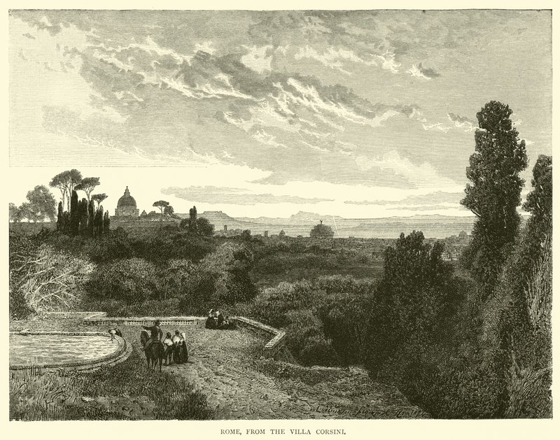 Rome, depuis la Villa Corsini - English School