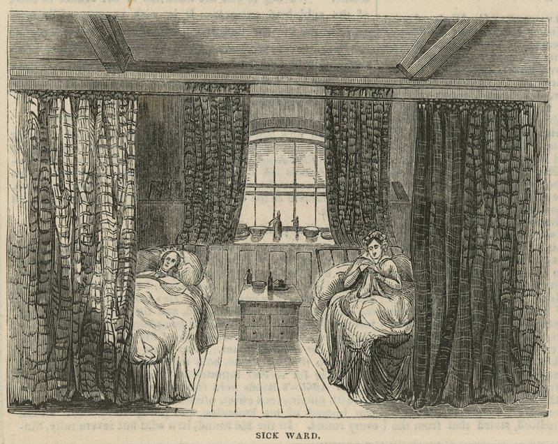 Hôpital Royal Gratuit, Londres : Salle des Malades - English School