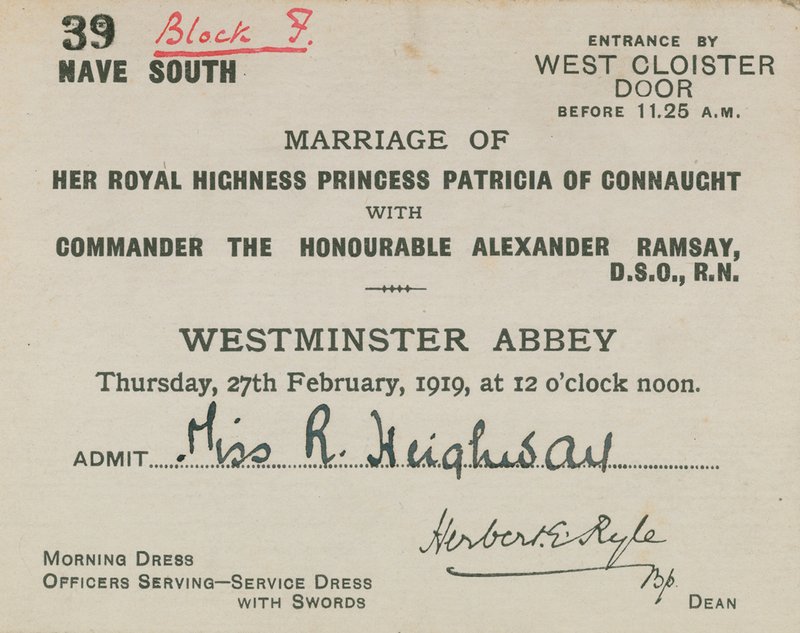 Invitation au mariage royal - English School