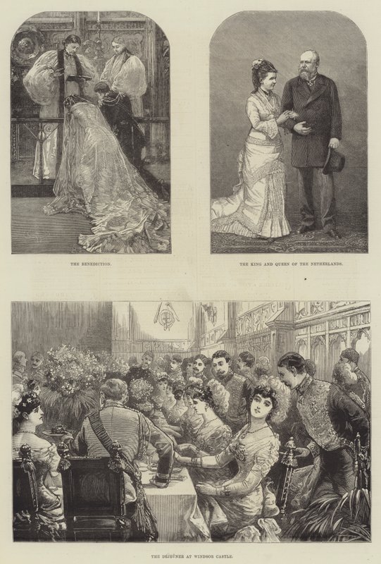 Mariage royal du prince Léopold et de la princesse Hélène (gravure) - English School