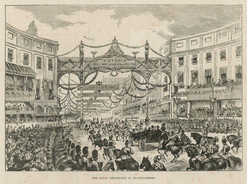 Procession royale dans Regent Street - English School