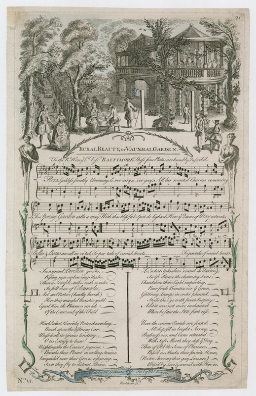 Beauté rurale ou Vauxhall Garden - English School